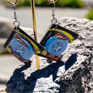 Frisbee novelty earrings